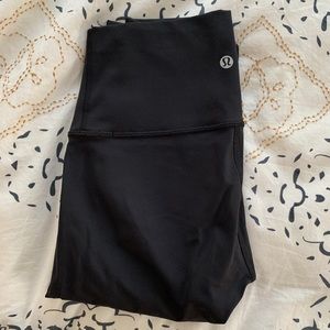 Lululemon wunder under nulux black leggings